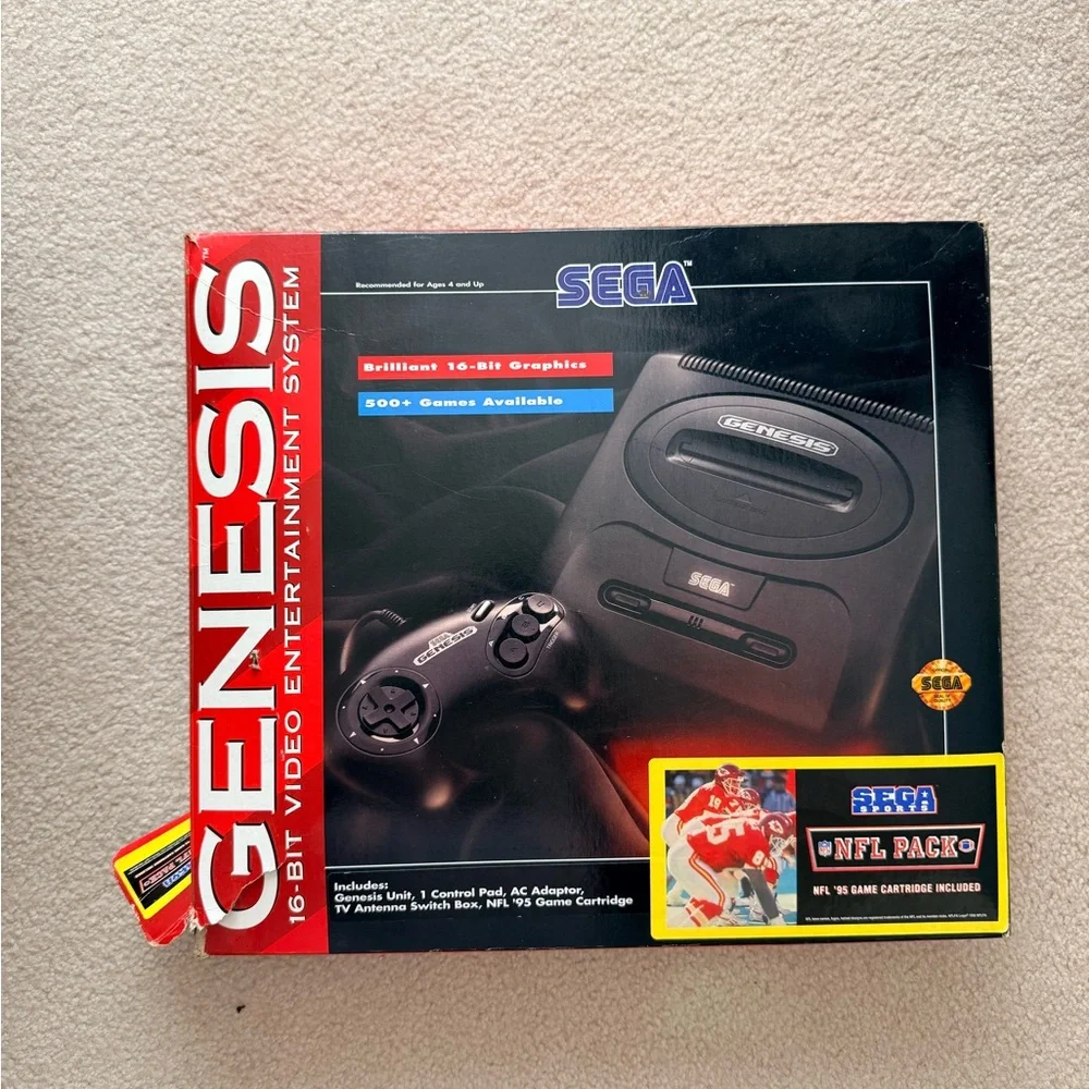 Sega Genesis game console with games